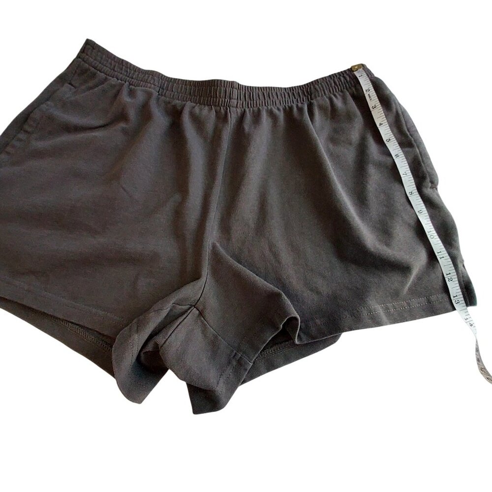 Wild Fable Womens Gray Cotton Elastic Waist Lounge Shorts relaxed fit Size L - Picture 6 of 9